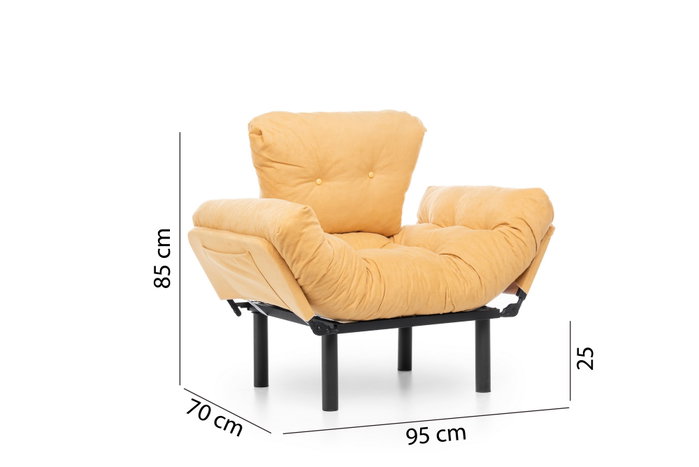Atelier Del Sofa Nitta Single - Mostaza Atelier Del Sofa Nitta Single - Mostaza
